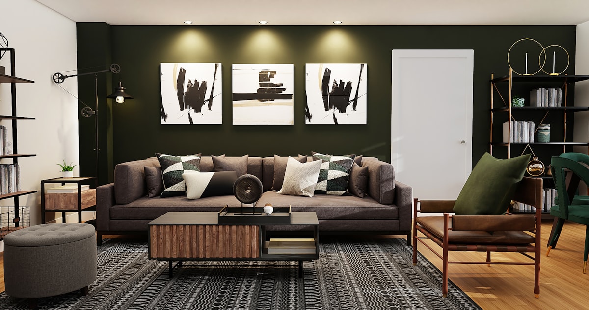 Salon savoyard élégant à l'ambiance premium — chalet Méribel, visuel d'illustration